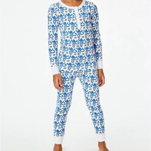 Roller Rabbit Monkey Pajamas Blue NWOT